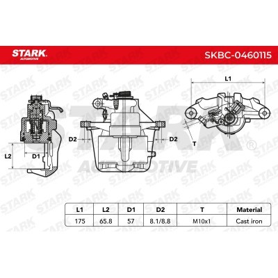 Zacisk Hamulcowy Stark SKBC-0460115 SKBC-0460115 - foto 6