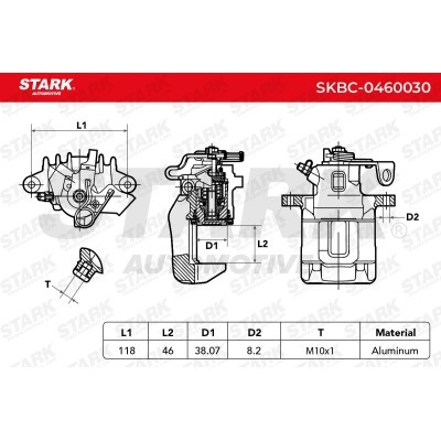Zacisk Hamulcowy Stark SKBC-0460030 SKBC-0460030 - foto 4