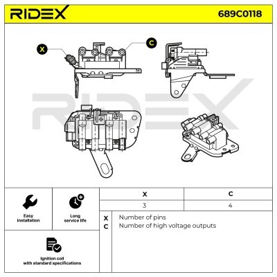 Cewka Zapłonowa RIDEX 689C0118 689C0118 - foto 4