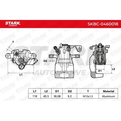 Zacisk Hamulcowy Stark SKBC-0460018 SKBC-0460018 - foto 3