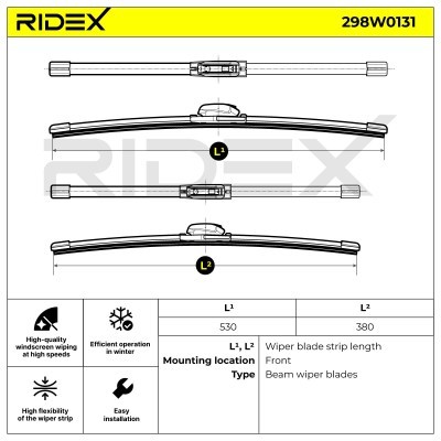 Pióro Wycieraczki RIDEX 298W0131 298W0131 - foto 6