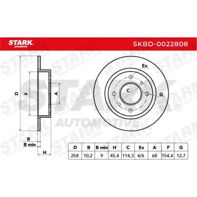 Tarcza hamulcowa Stark SKBD-0022808 SKBD-0022808 - foto 5