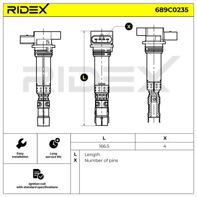 Cewka Zapłonowa RIDEX 689C0235 689C0235 - foto 4