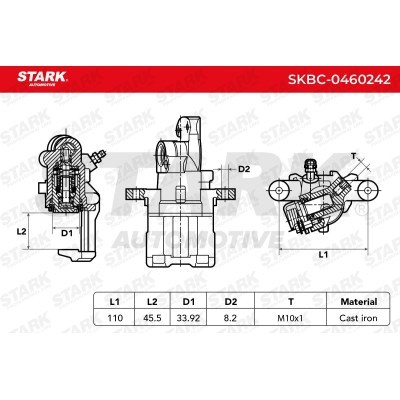 Zacisk Hamulcowy Stark SKBC-0460242 SKBC-0460242 - foto 7