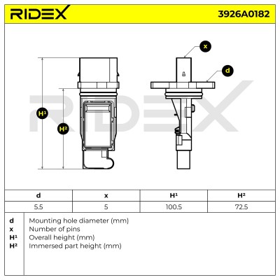 Przepływomierz RIDEX 3926A0182 3926A0182 - foto 6