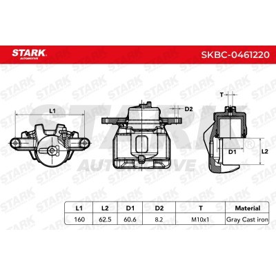 Zacisk Hamulcowy Stark SKBC-0461220 SKBC-0461220 - foto 7