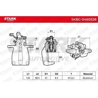 Zacisk Hamulcowy Stark SKBC-0460528 SKBC-0460528 - foto 6