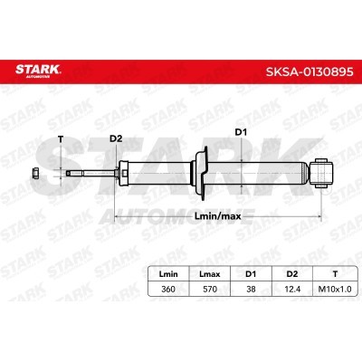 Amortyzator Stark SKSA-0130895 SKSA-0130895 - foto 3