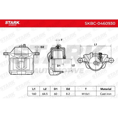 Zacisk Hamulcowy Stark SKBC-0460930 SKBC-0460930 - foto 6