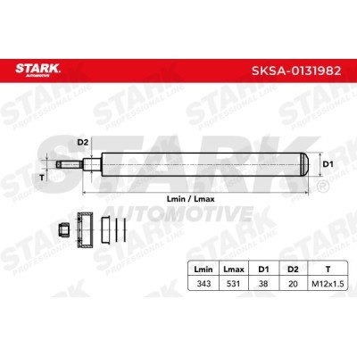 Amortyzator Stark SKSA-0131982 SKSA-0131982 - foto 3