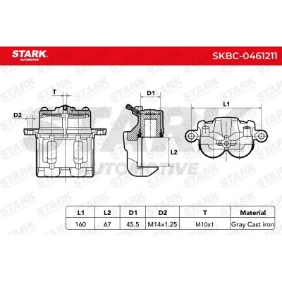 Zacisk Hamulcowy Stark SKBC-0461211 SKBC-0461211 - foto 5