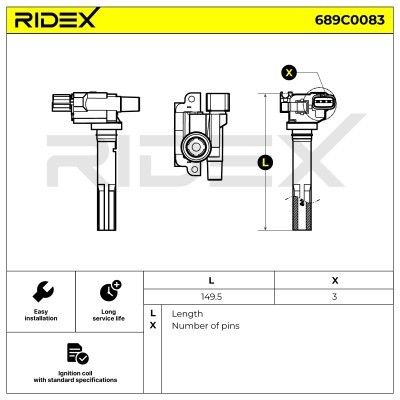 Cewka Zapłonowa RIDEX 689C0083 689C0083 - foto 5