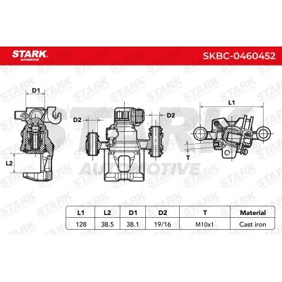 Zacisk Hamulcowy Stark SKBC-0460452 SKBC-0460452 - foto 5