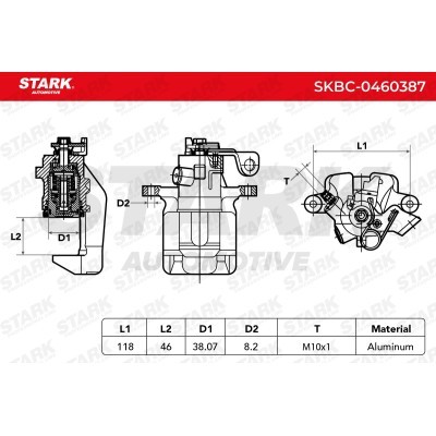 Zacisk Hamulcowy Stark SKBC-0460387 SKBC-0460387 - foto 5