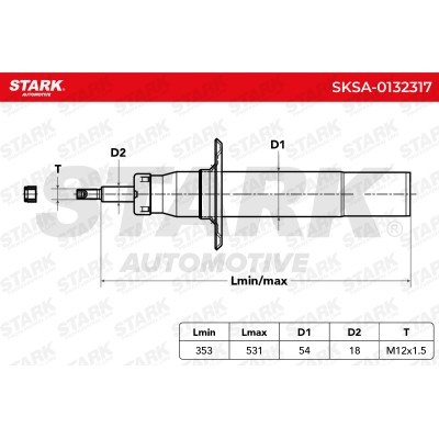 Amortyzator Stark SKSA-0132317 SKSA-0132317 - foto 6