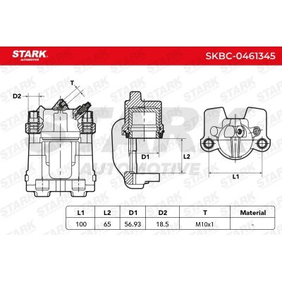 Zacisk Hamulcowy Stark SKBC-0461345 SKBC-0461345 - foto 3