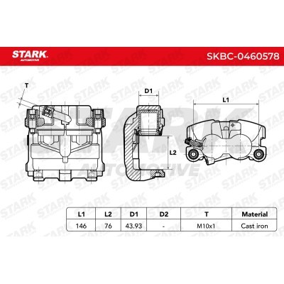 Zacisk Hamulcowy Stark SKBC-0460578 SKBC-0460578 - foto 6