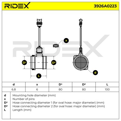 Przepływomierz RIDEX 3926A0223 3926A0223 - foto 8