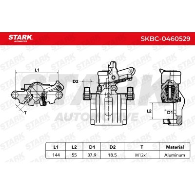 Zacisk Hamulcowy Stark SKBC-0460529 SKBC-0460529 - foto 5