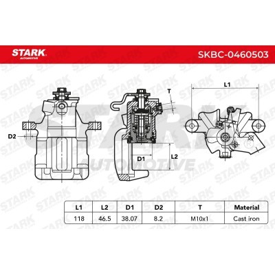 Zacisk Hamulcowy Stark SKBC-0460503 SKBC-0460503 - foto 6