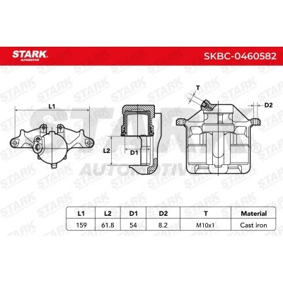 Zacisk Hamulcowy Stark SKBC-0460582 SKBC-0460582 - foto 6