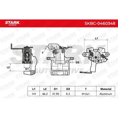 Zacisk Hamulcowy Stark SKBC-0460348 SKBC-0460348 - foto 4