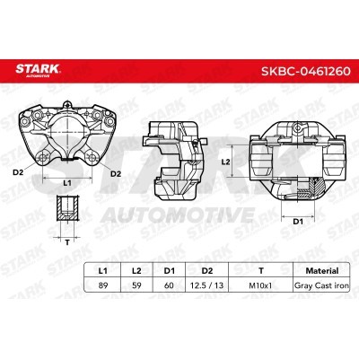Zacisk Hamulcowy Stark SKBC-0461260 SKBC-0461260 - foto 5