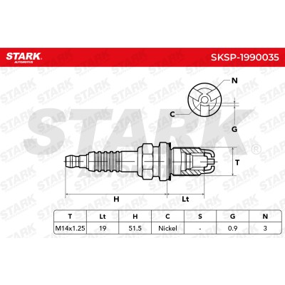 Świeca Zapłonowa Stark SKSP-1990035 SKSP-1990035 - foto 9