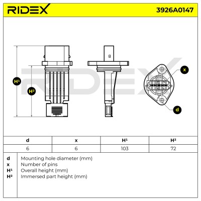 Przepływomierz RIDEX 3926A0147 3926A0147 - foto 6