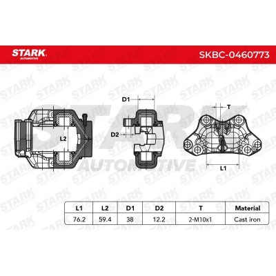 Zacisk Hamulcowy Stark SKBC-0460773 SKBC-0460773 - foto 6