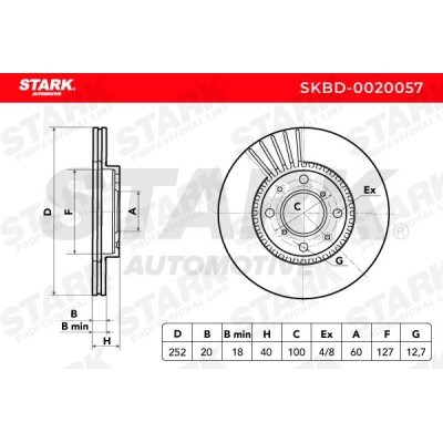 Tarcza hamulcowa Stark SKBD-0020057 SKBD-0020057 - foto 9