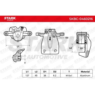 Zacisk Hamulcowy Stark SKBC-0460216 SKBC-0460216 - foto 6