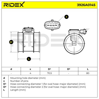 Przepływomierz RIDEX 3926A0145 3926A0145 - foto 8