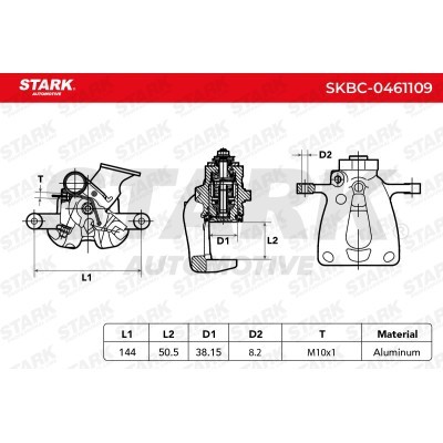 Zacisk Hamulcowy Stark SKBC-0461109 SKBC-0461109 - foto 6
