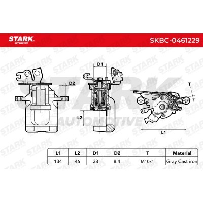 Zacisk Hamulcowy Stark SKBC-0461229 SKBC-0461229 - foto 6