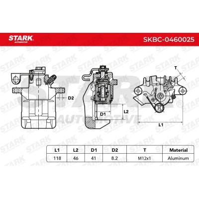 Zacisk Hamulcowy Stark SKBC-0460025 SKBC-0460025 - foto 4