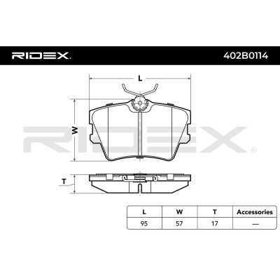 Klocki hamulcowe RIDEX 402B0114 402B0114 - foto 4