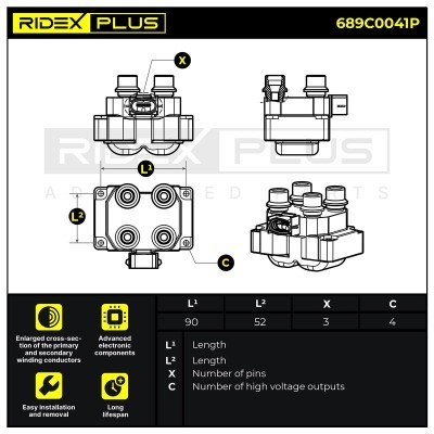 Cewka Zapłonowa RIDEX 689C0041P 689C0041P - foto 12