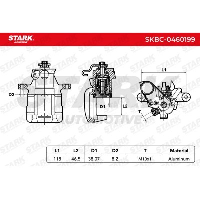 Zacisk Hamulcowy Stark SKBC-0460199 SKBC-0460199 - foto 3