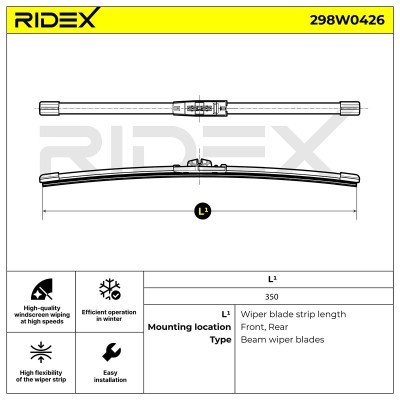 Pióro Wycieraczki RIDEX 298W0426 298W0426 - foto 7
