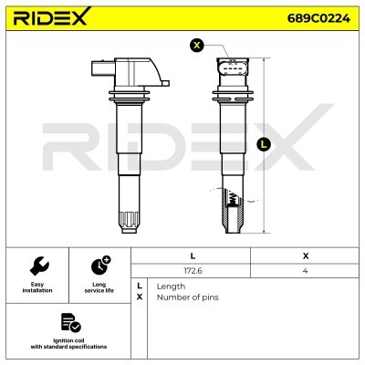 Cewka Zapłonowa RIDEX 689C0224 689C0224 - foto 6