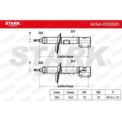 Amortyzator Stark SKSA-0133320 SKSA-0133320 - foto 2