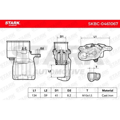 Zacisk Hamulcowy Stark SKBC-0461067 SKBC-0461067 - foto 8
