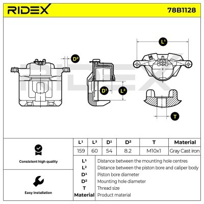 Zacisk Hamulcowy RIDEX 78B1128 78B1128 - foto 5