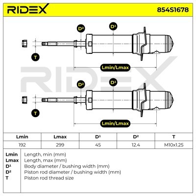 Amortyzator RIDEX 854S1678 854S1678 - foto 4