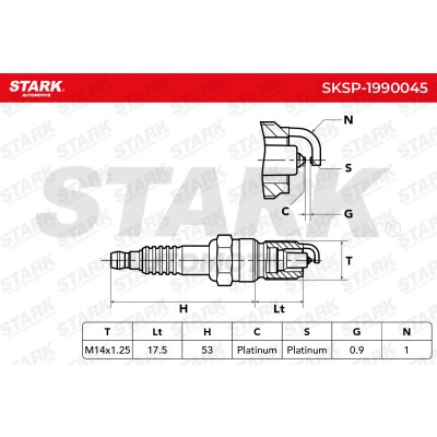 Świeca Zapłonowa Stark SKSP-1990045 SKSP-1990045 - foto 6