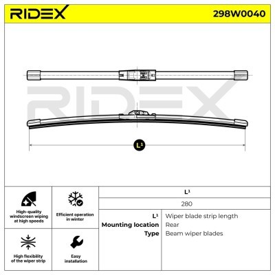 Pióro Wycieraczki RIDEX 298W0040 298W0040 - foto 7