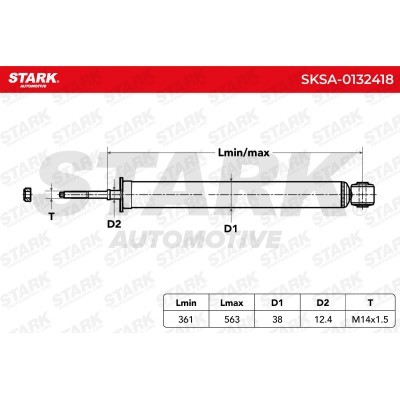Amortyzator Stark SKSA-0132418 SKSA-0132418 - foto 5