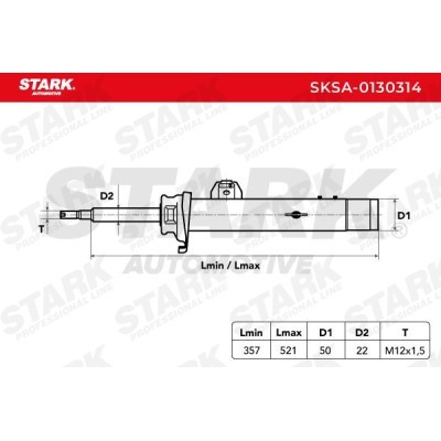 Amortyzator Stark SKSA-0130314 SKSA-0130314 - foto 7