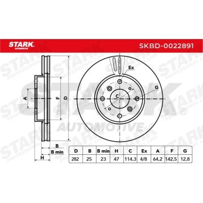 Tarcza hamulcowa Stark SKBD-0022891 SKBD-0022891 - foto 2